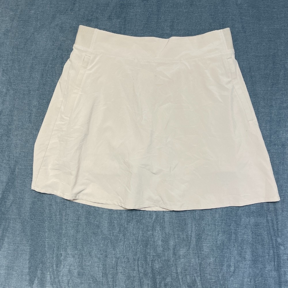 Athleta Golf Skirt Womens 8 Off White Tennis Performance Stretch Elastic Waist
